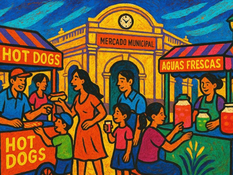 hot dogs en el centro de Hermosillo