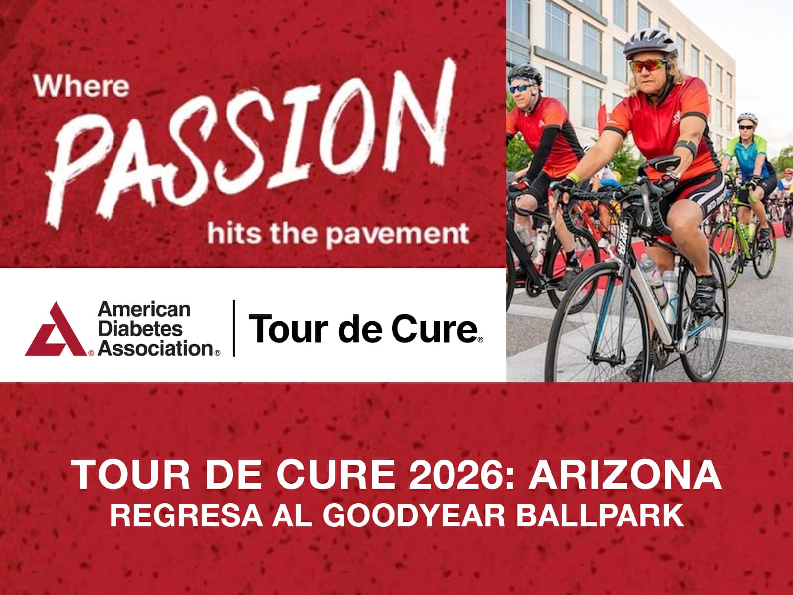 Tour de Cure 2026: Arizona regresa al Goodyear Ballpark
